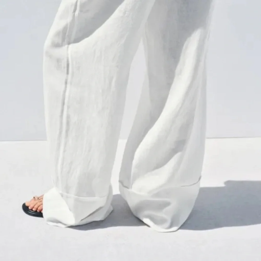 100% linen Palazzo pants Zw collection